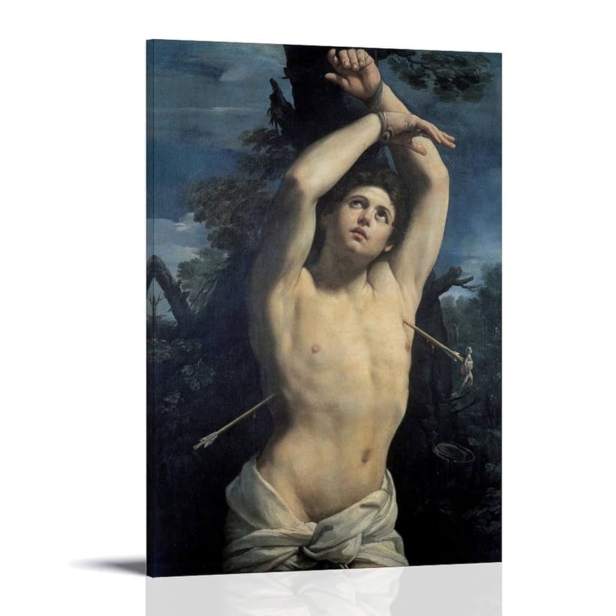 Amazon.com: Guido Reni Painter Works《Saint Sebastian,1615